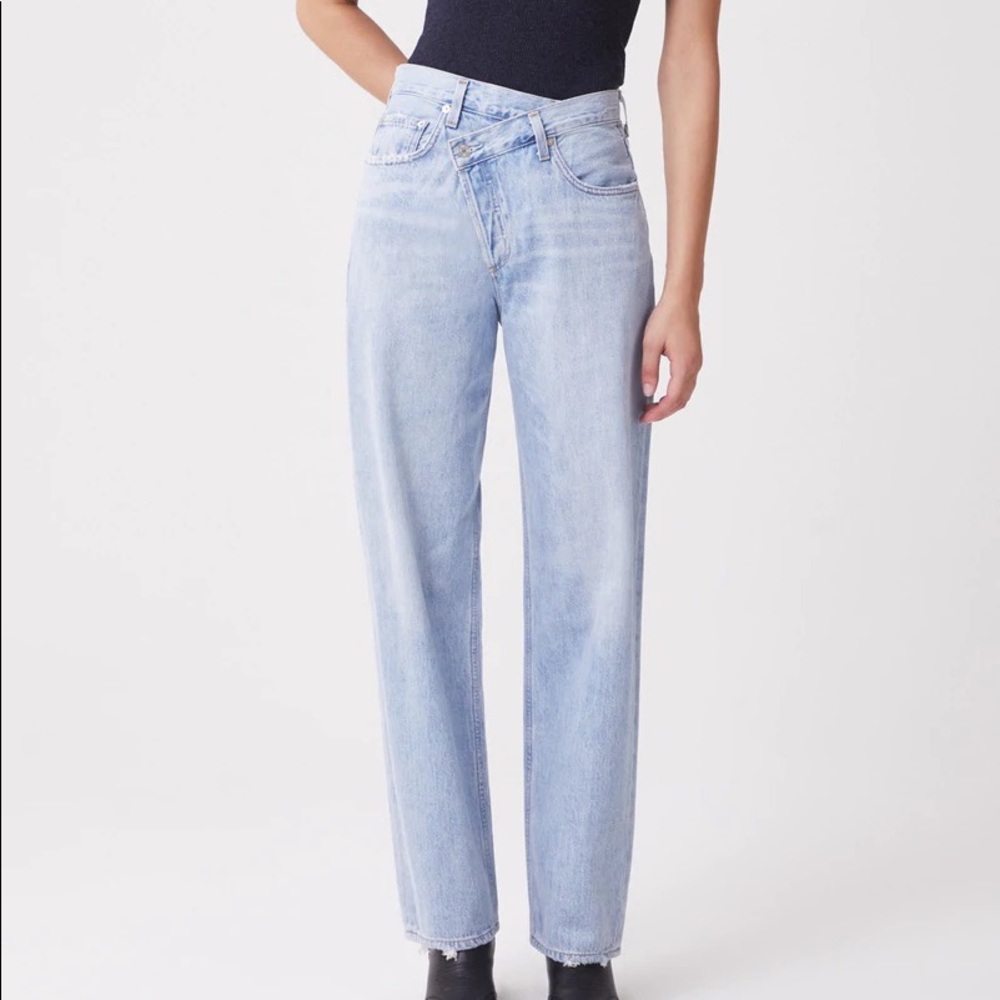 Agolde Criss Cross Upsized Jeans in Suburbia